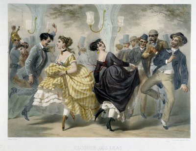 Ball på Closerie des Lilas, rundt 1860 av Unknown artist