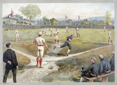 Baseballkamp av Unknown artist