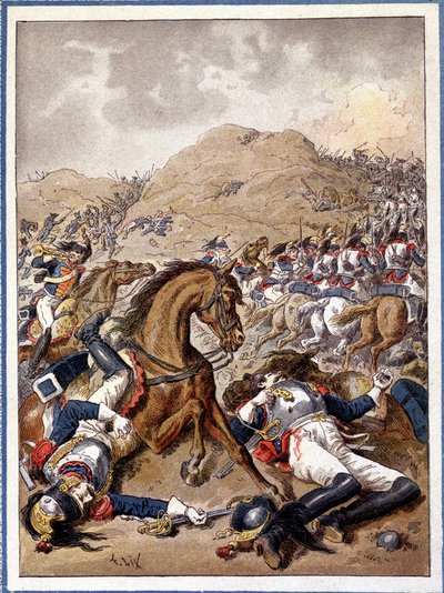 Slaget ved Moskova (også slaget ved Borodino), 7. september 1812. av Unknown Artist