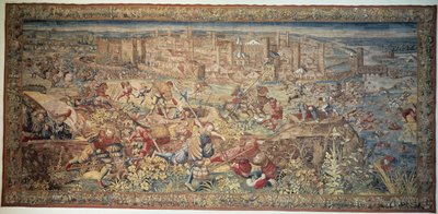 Slaget ved Pavia. Tapet. 17. århundre. Museum of Capodimonte, Napoli. av Unknown artist