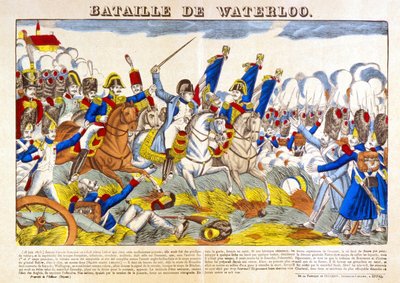 Slaget ved Waterloo (1815). av Unknown artist