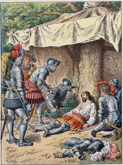 Bayards død i 1524. av Unknown artist