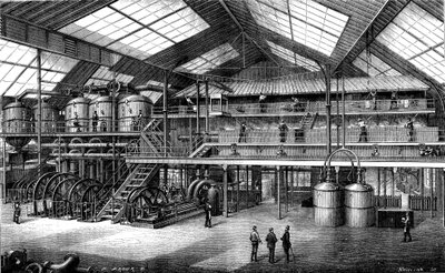 Roesukkerfabrikk (gravering av Unknown Artist