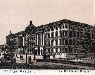 Berlin, Tyskland: utsikt over det kongelige slott. i "" Verden illustrerer 168 visninger"" Udatert (slutten av 1800-tallet) av Unknown artist