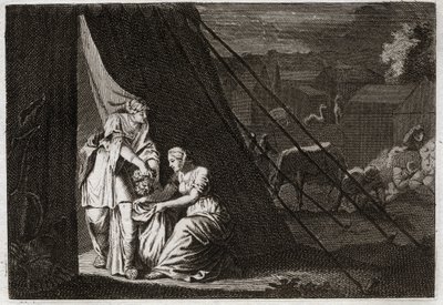 Bible of Royaumont, Old Testament: Death of Holoferne. Judith cuts Holoferne