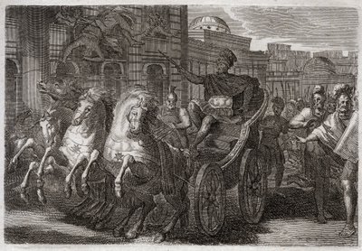 Bible of Royaumont, Old Testament: Jezabel eats dogs. Jehu has Jezabel thrown out of a window, and she