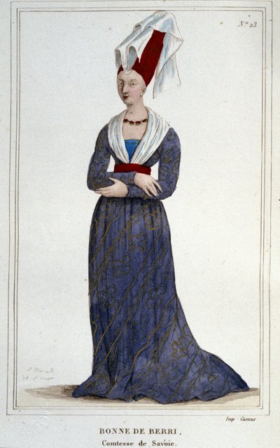 Bonne de Berry (1365-1435). grevinne av Savoy. av Unknown artist