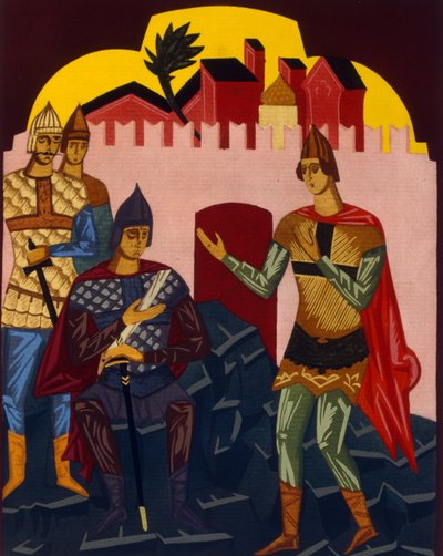 Boris Godunov, kostymedesign, for operaen av Modest Mussorgsky av Unknown Artist