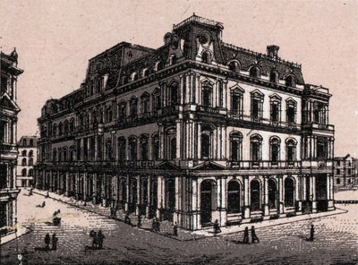 Boston, USA: postkontorutsikt. i "" Verden illustrerer 168 visninger"" Udatert (slutten av 1800-tallet) av Unknown artist