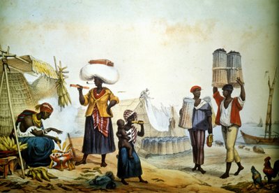 Brasil, gateselgere av kull og mine av Unknown artist