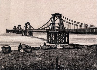 Brighton, England: utsikt over Chain Pier. i "" Verden illustrerer 168 visninger"" Udatert (slutten av 1800-tallet) av Unknown artist