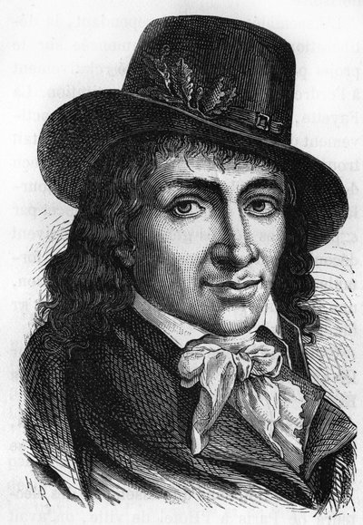 Camille Desmoulins (1760-1794), fransk publicist og politiker. av Unknown artist