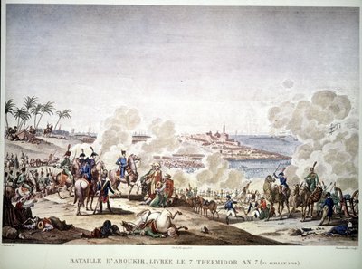 Kampanje (ekspedisjon) av Egypt (1798-1801), Napoleon i Egypt: Slaget ved Aboukir, 25. juli av Unknown artist