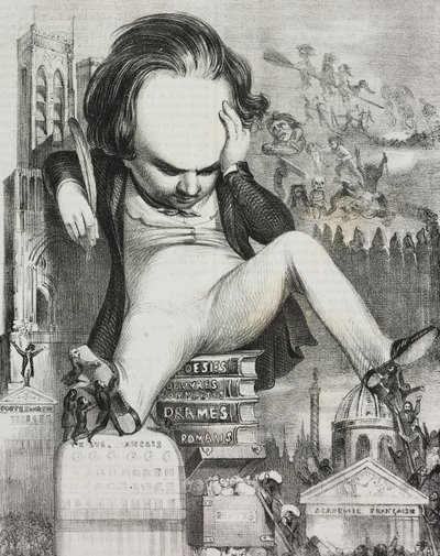 Karikatur av Victor Hugo (1802-1885) av Unknown artist