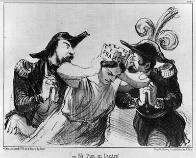Tegneserie om kampanjen for det første presidentvalget i desember 1848. av Unknown artist