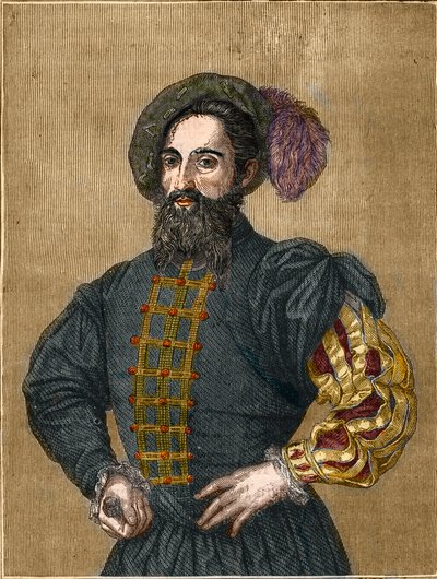 Cesare Borgia (1475-1507) hertug av Valencia. (gravering) (1800-tallet). av Unknown artist