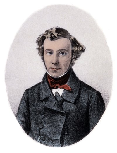 Charles-Alexis-Henri Clerel de Tocqueville (1805-59) - Portrait of Alexis de Tocqueville (Alexis Charles Henri Cleral de Tocqueville) (1805 - 1859), French historian and politician. av Unknown artist