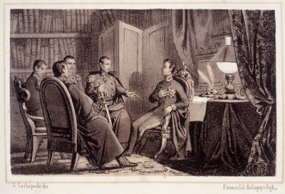 Charles Albert (1798 - 1849) lover å hjelpe den piemontesiske revolusjonen i 1821 - i "" Storia d