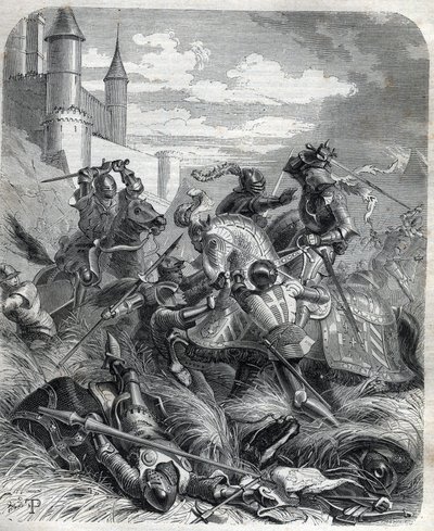 Charles III, kjent som Karl av Duras (Durazzo) konge av Napoli, gikk inn i Napoli, med hjelp fra folket, 16. juli av Unknown artist