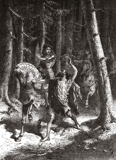 Charles VI (in his madness) in the forest of Le Mans - in “” L