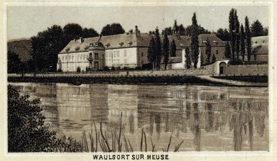 Chateau de Waulsort sur Meuse, Vallonien, Belgia. av Unknown artist