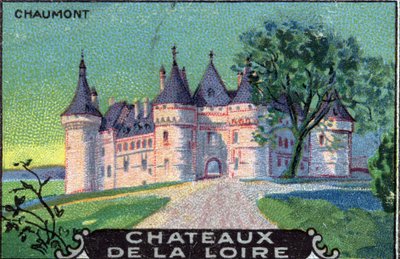Chateaux of the Loire: Chaumont-sur-Loire, Loir-et-Cher, Centre, Frankrike, tidlig på 1900-tallet (chromo) av Unknown Artist