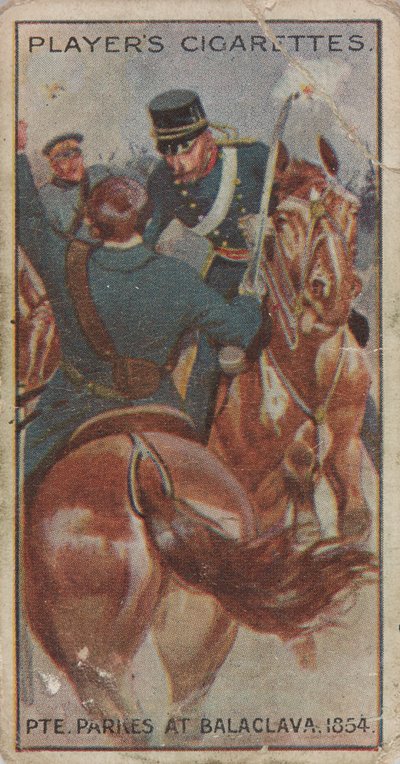 Zigarettenkarte: Private Parkes bei Balaclava (1854) von Unknown Artist