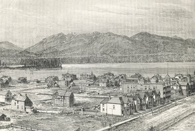 City of Vancouver, gravering, Canada av Unknown artist