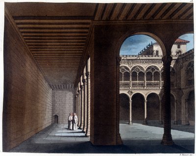 Dominikanernes kloster i Valladolid. Litografi fra 1800-tallet. av Unknown artist