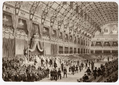 Cloture of the Universal Exposition - Utdeling av priser på Palais de l'Industrie (15. november av Unknown artist