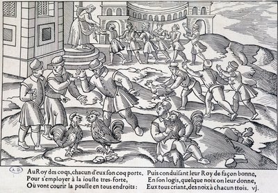 Hanekamp, XVI-XVII århundre av Unknown artist