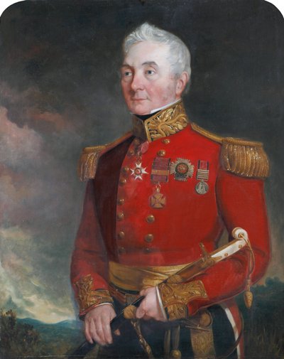 Oberst (senere general) Sir James Archibald Hope (1785-1871), i generaloffisers uniform av Unknown artist
