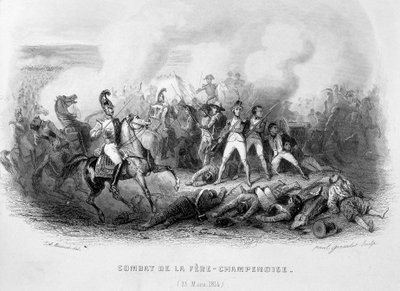 Kampf von La Fère-Champenoise (25. März) von Unknown artist