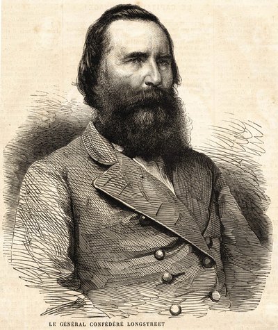 Konføderert general James Longstreet (1821 - 1904). av Unknown artist