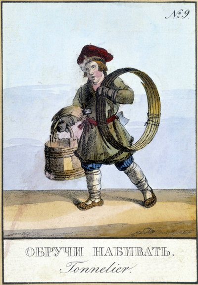Connelier i Russland på 1800-tallet. av Unknown artist