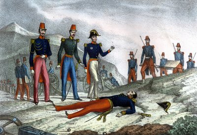 Conquest of Algeria. Death of General Danrémont during the capture of Constantine. 13 October 1837. in” L