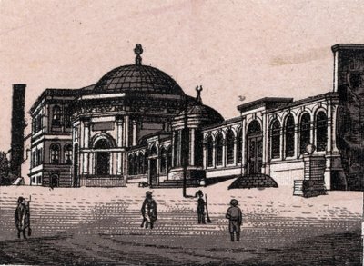 Konstantinopel, Tyrkia: utsikt over Brulee-søylen (brent søyle). i "" Verden illustrerer 168 visninger"" Udatert (slutten av 1800-tallet) av Unknown artist