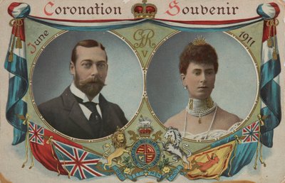 Kroningssuvenir, kong George V av Unknown Artist