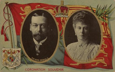 Kroningssuvenir, kong George V av Unknown Artist