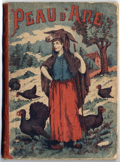 Cover of the book “” Donkey Skin”” by Charles Perrault (1628-1703), French writer. Anonymous illustration. Imagery Marcel Vagne, Jarville Nancy, undated (late 19th century). av Unknown artist