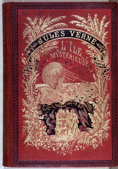 Cover of the book “The Mysterious Island” by Jules Verne. av Unknown artist