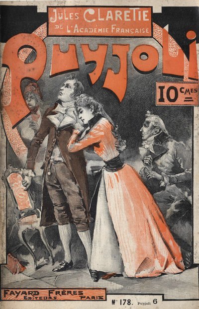 Cover of the novel “” Puyjoli”” (1890) by Jules CLARETIE (1840-1913). av Unknown artist