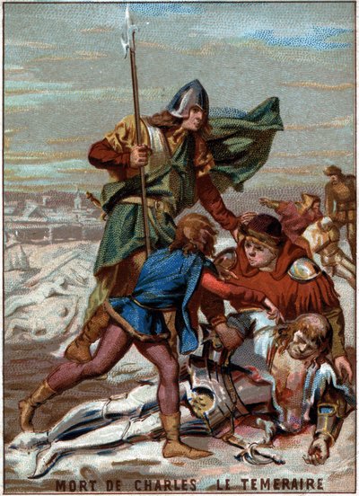 Dødsfallet til Charles the Temeraire (1433-1477), hertugen av Burgund av Unknown artist