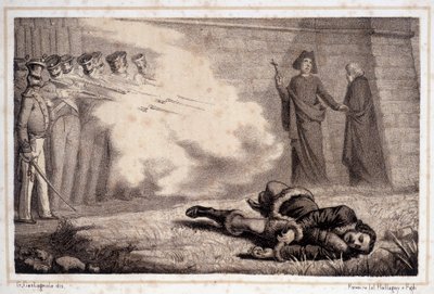 Death of Murat (1767 - 1815) - in “” Storia d
