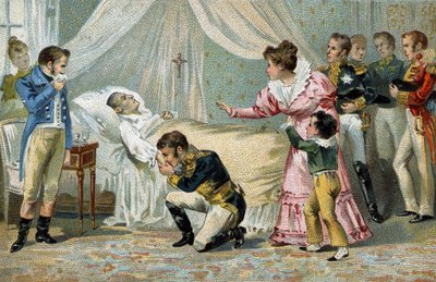Napoleon I (1769-1821) døde i St. Helena 5. mai 1821. av Unknown artist