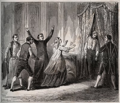 Prinsen av Condes død (Louis VI Henri de Bourbon Conde av Unknown artist