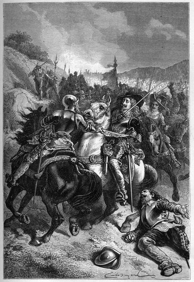 Defeat of Charles I at Naseby av Unknown artist
