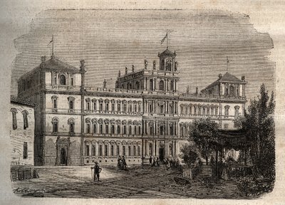 Hertugpalasset i Modena på 1800-tallet - Hertugpalasset 1634 - Hertugpalasset i Modene av Unknown artist