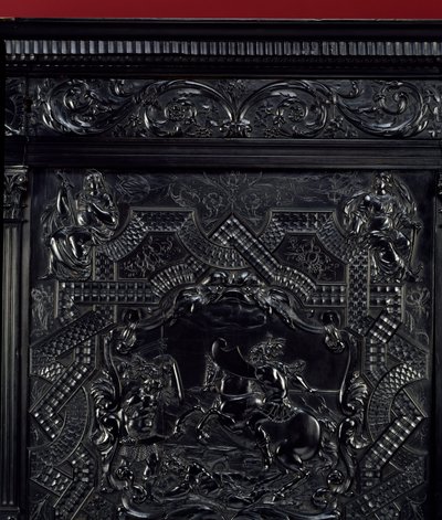 Ebene praksis. Horatius Cocles, romerske helter, forsvarer Sublicius-broen i Roma mot angrepet fra etruskerne i Porsenna i 507 f.Kr. Detalj. Rundt 1645 Paris. Museet Louvre av Unknown artist