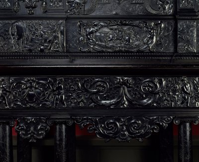 Ebene praksis. Horatius Cocles, romerske helter, forsvarer Sublicius-broen i Roma mot angrepet fra etruskerne i Porsenna i 507 f.Kr. Detalj. Rundt 1645 Paris. Museet Louvre av Unknown artist